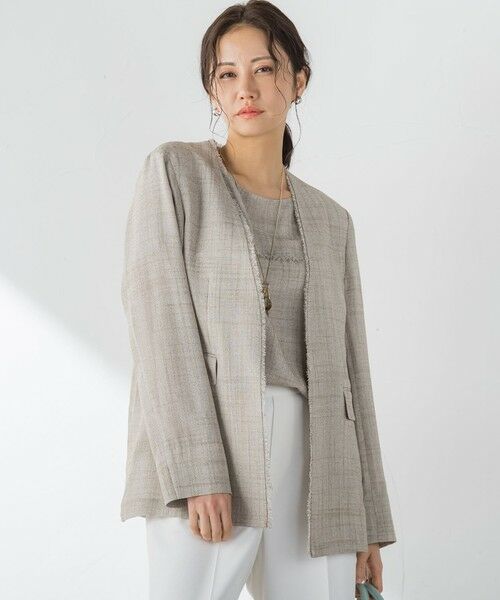 LAUTREAMONT / ロートレアモン テーラードジャケット | メッシュジャケット（ベージュ系その他）