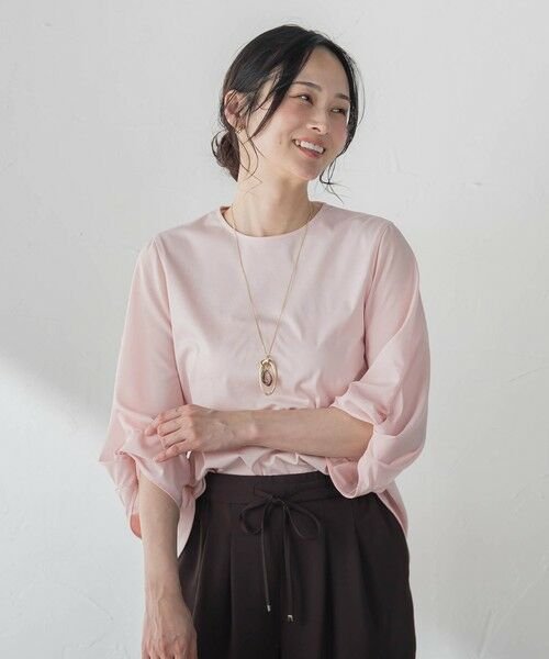 LAUTREAMONT / ロートレアモン カットソー | デザインスリーブプルオーバー（ピンク）