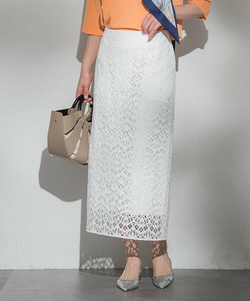 LAUTREAMONT / ロートレアモン ミニ・ひざ丈スカート | クラシッククロッシェレーススカート | 詳細3