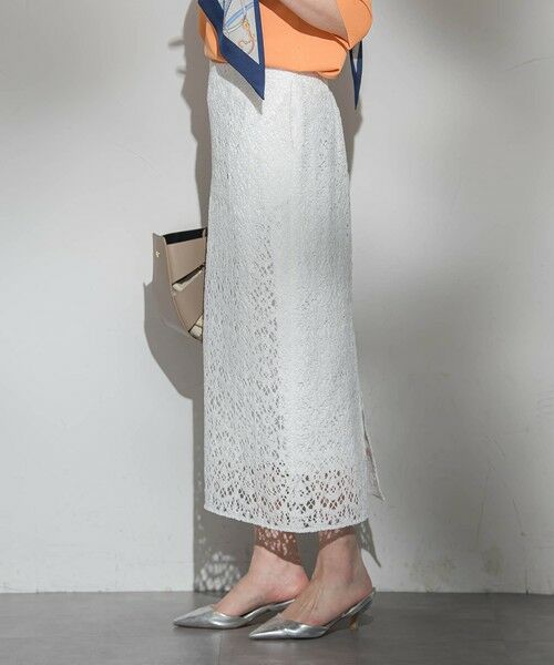 LAUTREAMONT / ロートレアモン ミニ・ひざ丈スカート | クラシッククロッシェレーススカート | 詳細4