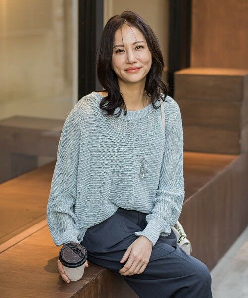 LAUTREAMONT / ロートレアモン ニット・セーター | HANNONドルマンニット≪手洗い≫（ブルー系その他）