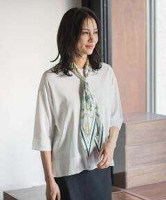 LAUTREAMONT / ロートレアモン ニット・セーター | クルーネック五分袖ニット≪WEB限定サイズ11号/WEB限定カラーあり/洗える≫