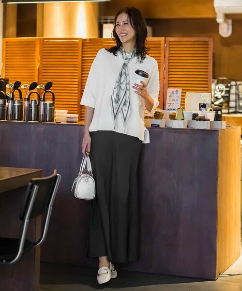 LAUTREAMONT / ロートレアモン ニット・セーター | クルーネック五分袖ニット≪WEB限定サイズ11号/WEB限定カラーあり/洗える≫ | 詳細2