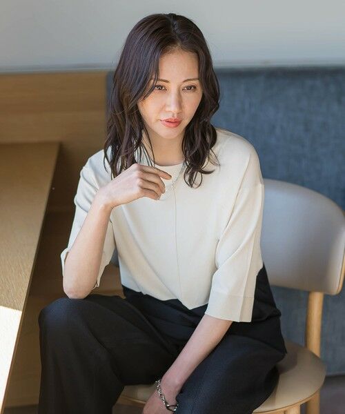 LAUTREAMONT / ロートレアモン ニット・セーター | クルーネック五分袖ニット≪WEB限定サイズ11号/WEB限定カラーあり/洗える≫ | 詳細27