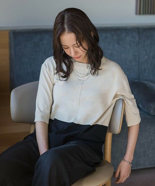 LAUTREAMONT / ロートレアモン ニット・セーター | クルーネック五分袖ニット≪WEB限定サイズ11号/WEB限定カラーあり/洗える≫ | 詳細29