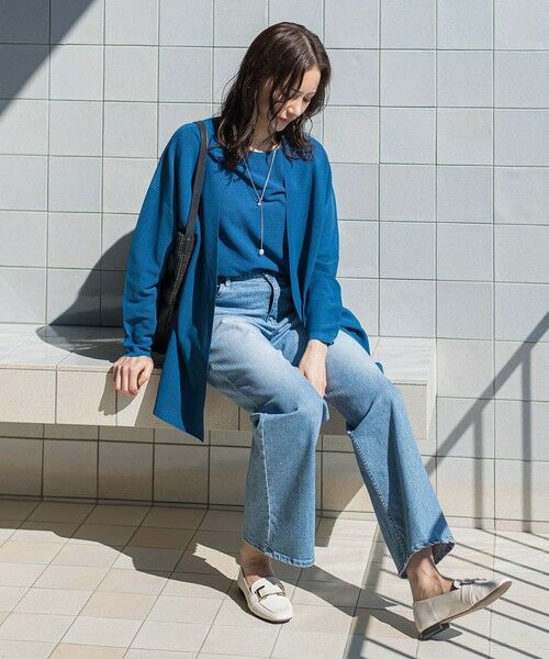 LAUTREAMONT / ロートレアモン カーディガン・ボレロ | ストレッチ着流しカーディガン | 詳細8