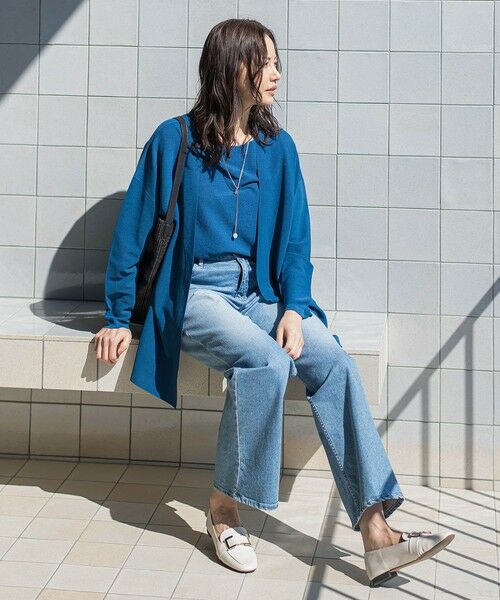 LAUTREAMONT / ロートレアモン カーディガン・ボレロ | ストレッチ着流しカーディガン | 詳細9