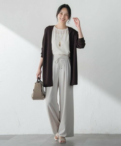 LAUTREAMONT / ロートレアモン カーディガン・ボレロ | ストレッチ着流しカーディガン | 詳細12