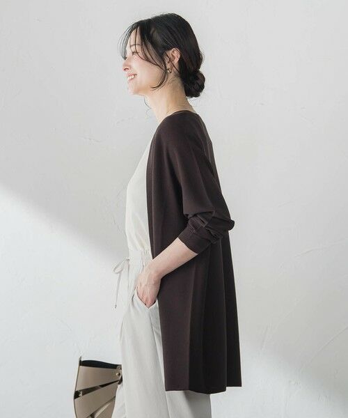 LAUTREAMONT / ロートレアモン カーディガン・ボレロ | ストレッチ着流しカーディガン | 詳細14