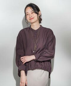 LAUTREAMONT / ロートレアモン シャツ・ブラウス | シアーバンドカラーブラウス≪洗える≫