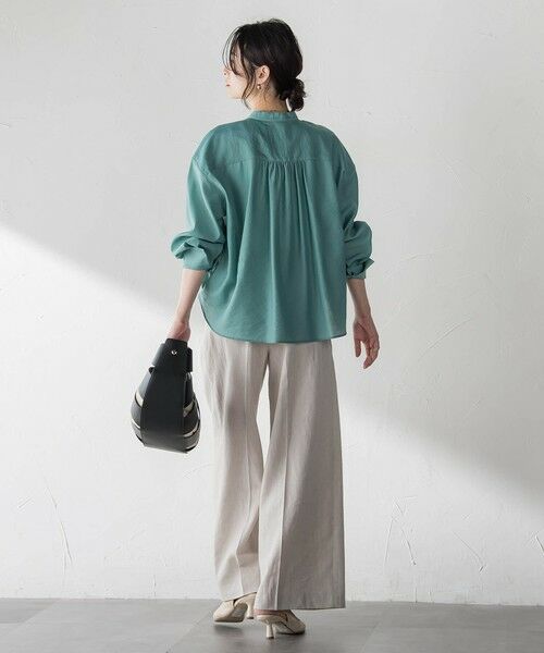 LAUTREAMONT / ロートレアモン シャツ・ブラウス | シアーバンドカラーブラウス≪洗える≫ | 詳細6