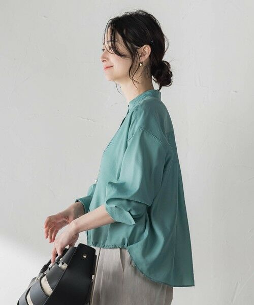 LAUTREAMONT / ロートレアモン シャツ・ブラウス | シアーバンドカラーブラウス≪洗える≫ | 詳細7