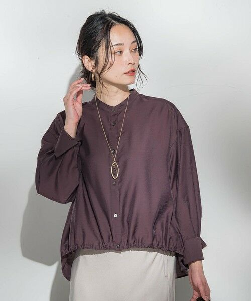 LAUTREAMONT / ロートレアモン シャツ・ブラウス | シアーバンドカラーブラウス≪洗える≫ | 詳細10