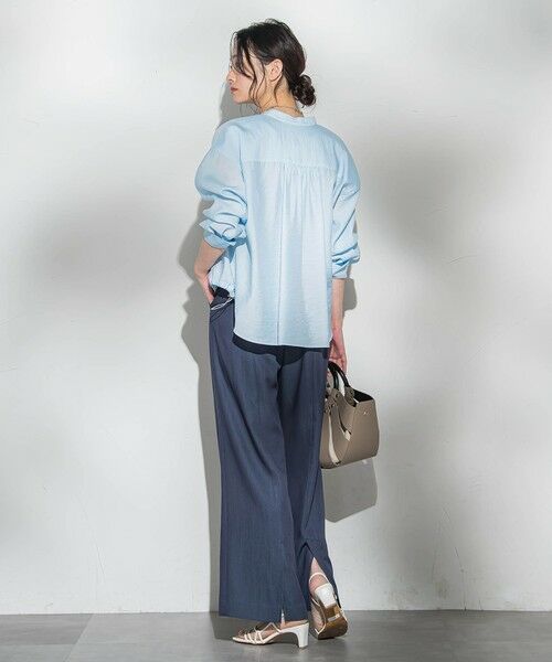 LAUTREAMONT / ロートレアモン シャツ・ブラウス | シアーバンドカラーブラウス≪洗える≫ | 詳細20