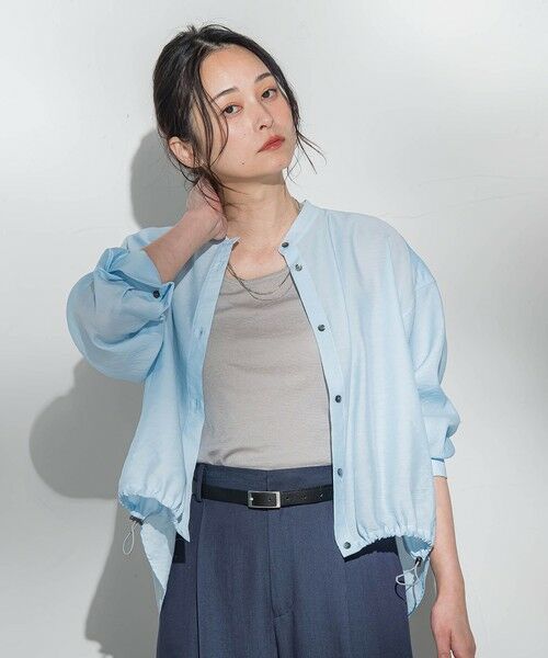 LAUTREAMONT / ロートレアモン シャツ・ブラウス | シアーバンドカラーブラウス≪洗える≫ | 詳細21