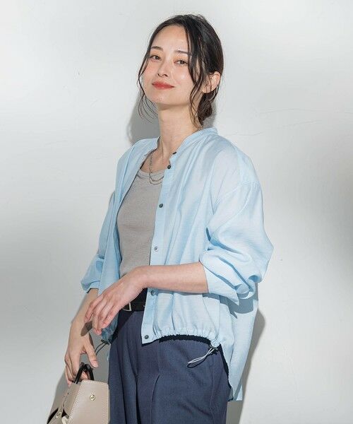 LAUTREAMONT / ロートレアモン シャツ・ブラウス | シアーバンドカラーブラウス≪洗える≫ | 詳細22