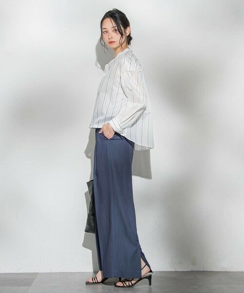 LAUTREAMONT / ロートレアモン シャツ・ブラウス | シアーバンドカラーブラウス≪洗える≫ | 詳細24