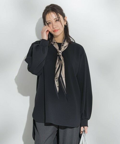 LAUTREAMONT / ロートレアモン シャツ・ブラウス | 【WEB限定】≪ご好評により追加生産！≫季節をつなぐ万能Tブラウス（ブラック）