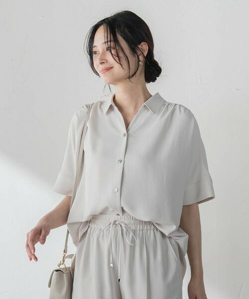 LAUTREAMONT / ロートレアモン シャツ・ブラウス | 【涼・美・楽】スキッパーブラウス（ベージュ）