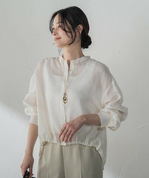 LAUTREAMONT / ロートレアモン シャツ・ブラウス | ラミーカルゼドロストブラウス | 詳細4