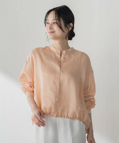 LAUTREAMONT / ロートレアモン シャツ・ブラウス | ラミーカルゼドロストブラウス（オレンジ）