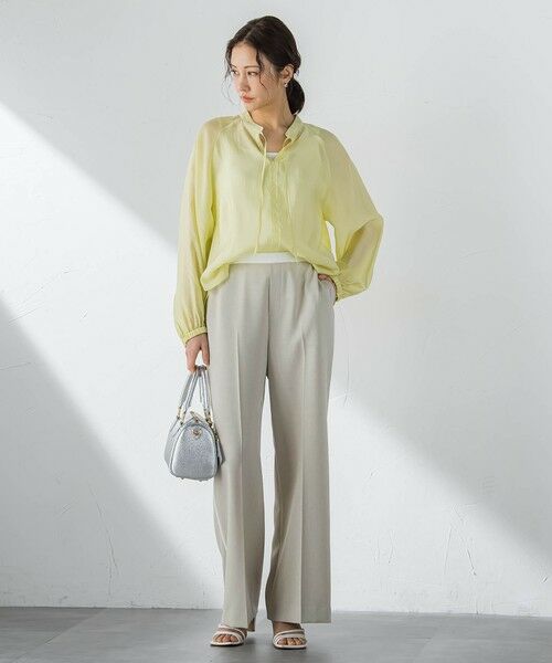 LAUTREAMONT / ロートレアモン シャツ・ブラウス | シアーブロードバンドカラーブラウス | 詳細7