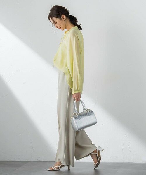 LAUTREAMONT / ロートレアモン シャツ・ブラウス | シアーブロードバンドカラーブラウス | 詳細8