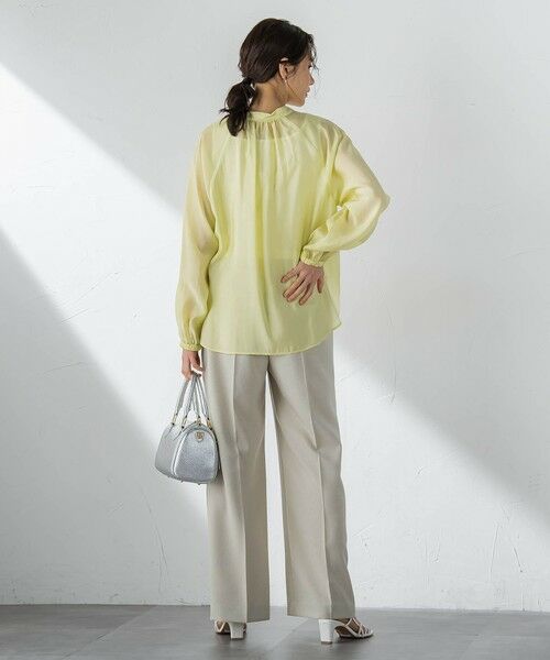 LAUTREAMONT / ロートレアモン シャツ・ブラウス | シアーブロードバンドカラーブラウス | 詳細9