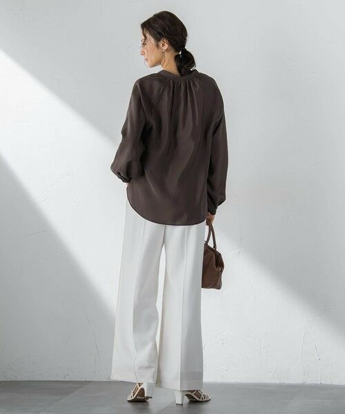 LAUTREAMONT / ロートレアモン シャツ・ブラウス | シアーブロードバンドカラーブラウス | 詳細14