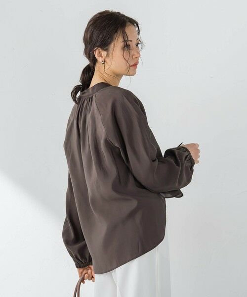 LAUTREAMONT / ロートレアモン シャツ・ブラウス | シアーブロードバンドカラーブラウス | 詳細16