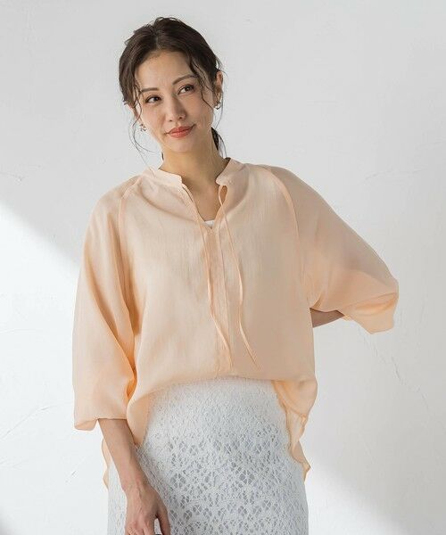 LAUTREAMONT / ロートレアモン シャツ・ブラウス | シアーブロードバンドカラーブラウス | 詳細17