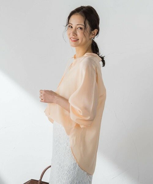 LAUTREAMONT / ロートレアモン シャツ・ブラウス | シアーブロードバンドカラーブラウス | 詳細18