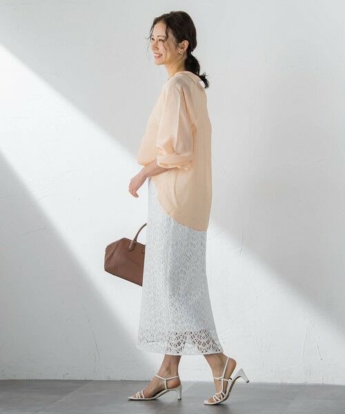 LAUTREAMONT / ロートレアモン シャツ・ブラウス | シアーブロードバンドカラーブラウス | 詳細21