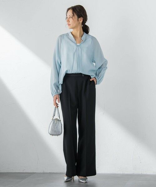 LAUTREAMONT / ロートレアモン シャツ・ブラウス | シアーブロードバンドカラーブラウス | 詳細23