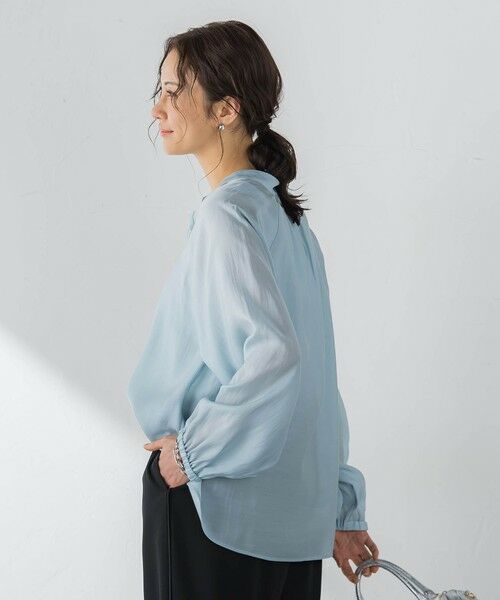 LAUTREAMONT / ロートレアモン シャツ・ブラウス | シアーブロードバンドカラーブラウス | 詳細27