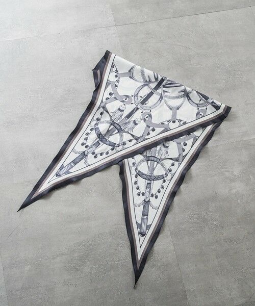 LAUTREAMONT / ロートレアモン マフラー・ショール・スヌード・ストール | ダイヤ馬具柄スカーフ | 詳細1