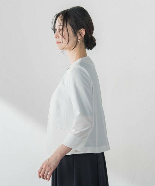 LAUTREAMONT / ロートレアモン テーラードジャケット | ジャージーノーカラージャケット | 詳細5