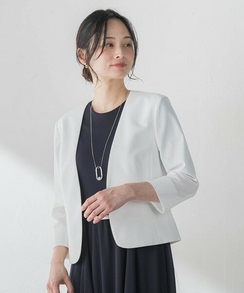 LAUTREAMONT / ロートレアモン テーラードジャケット | ジャージーノーカラージャケット | 詳細4