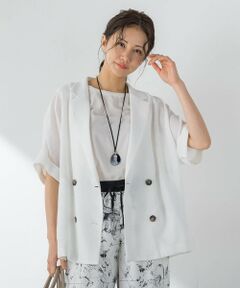 LAUTREAMONT / ロートレアモン テーラードジャケット | ハーフスリーブメッシュジャケット