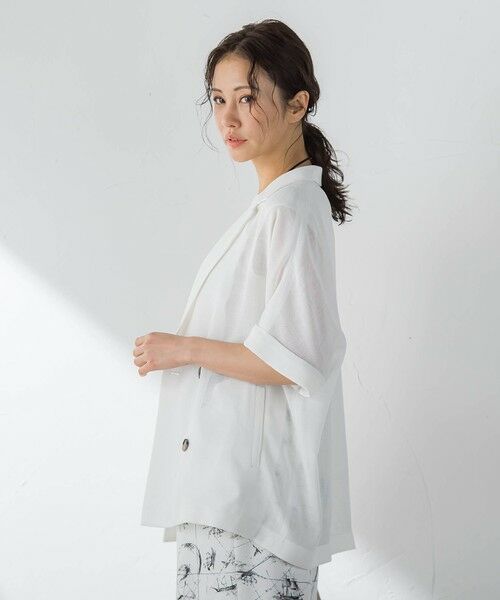 LAUTREAMONT / ロートレアモン テーラードジャケット | ハーフスリーブメッシュジャケット | 詳細4