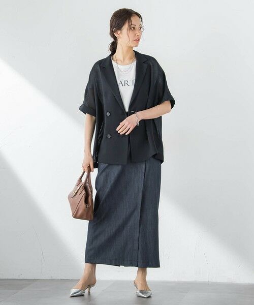 LAUTREAMONT / ロートレアモン テーラードジャケット | ハーフスリーブメッシュジャケット | 詳細8