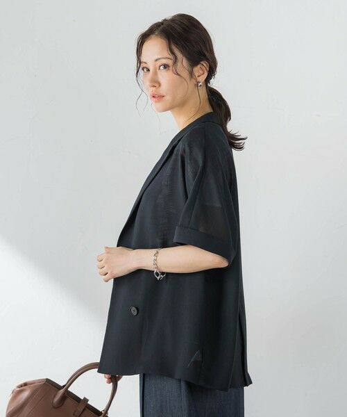 LAUTREAMONT / ロートレアモン テーラードジャケット | ハーフスリーブメッシュジャケット | 詳細9