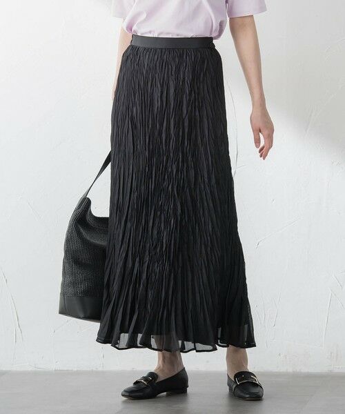 LAUTREAMONT / ロートレアモン ミニ・ひざ丈スカート | セシェシアーフィレスカート（ブラック）