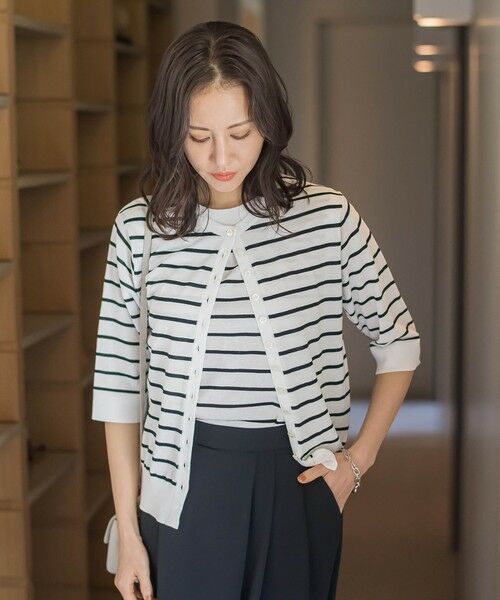 LAUTREAMONT / ロートレアモン カーディガン・ボレロ | 多ボタン配色カーディガン（ホワイト系その他）