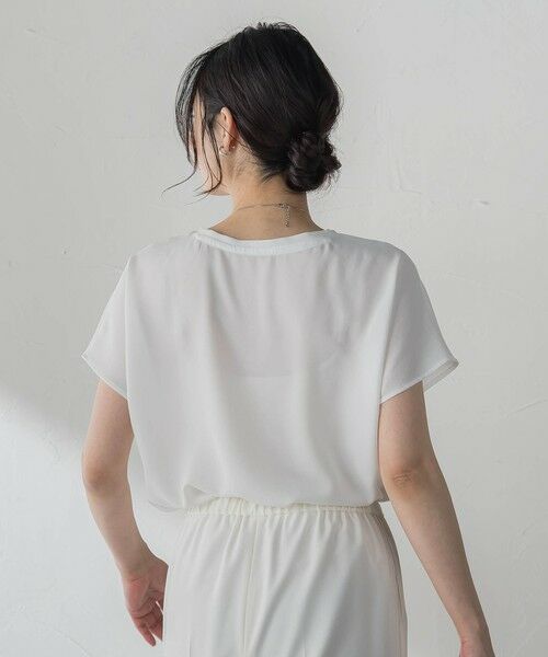 LAUTREAMONT / ロートレアモン シャツ・ブラウス | ロゴプリントジョーゼットブラウス | 詳細2