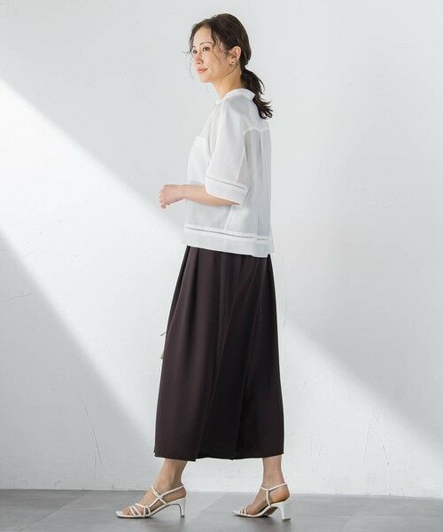 LAUTREAMONT / ロートレアモン シャツ・ブラウス | ハシゴレースシアーブロードブラウス | 詳細2