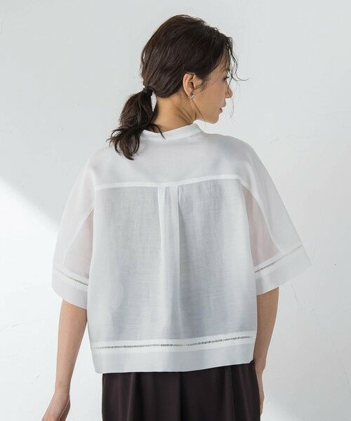 LAUTREAMONT / ロートレアモン シャツ・ブラウス | ハシゴレースシアーブロードブラウス | 詳細5