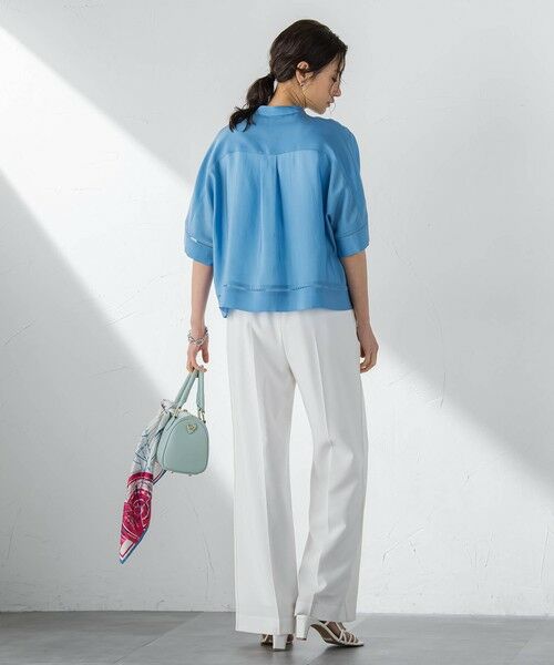 LAUTREAMONT / ロートレアモン シャツ・ブラウス | ハシゴレースシアーブロードブラウス | 詳細21