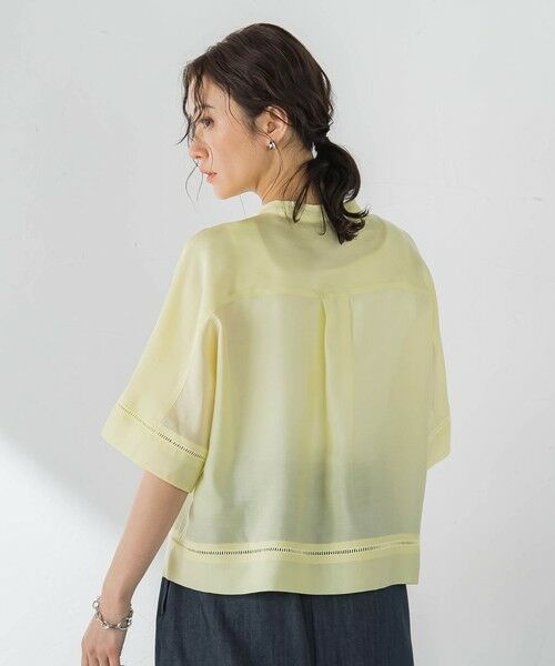 LAUTREAMONT / ロートレアモン シャツ・ブラウス | ハシゴレースシアーブロードブラウス | 詳細28