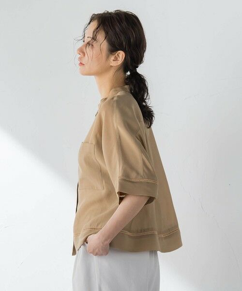 LAUTREAMONT / ロートレアモン シャツ・ブラウス | ハシゴレースシアーブロードブラウス | 詳細29